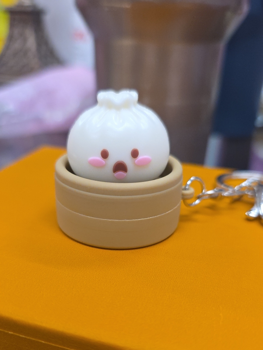 Clicker Chumz Dumpling Fidget Keychain